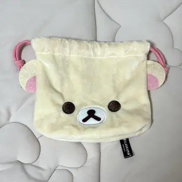 코리락쿠마 푹신푹신 페이스 파우치 복조리 리락쿠마 가챠 가챠가챠