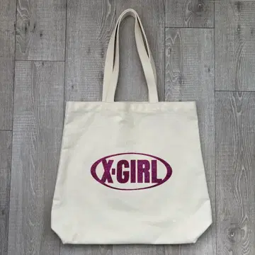 X-girl 엑스걸 토트백 화이트