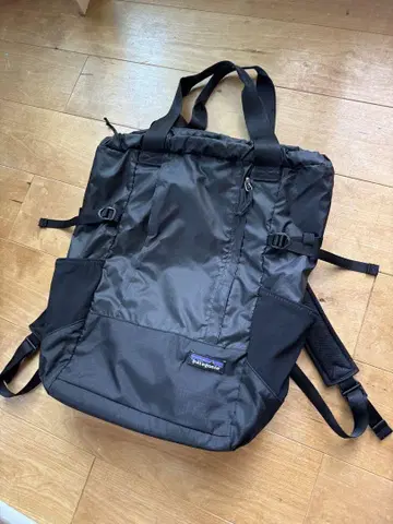 Patagonia 백팩 라이트 웨이트 트래블 토트 팩 블랙