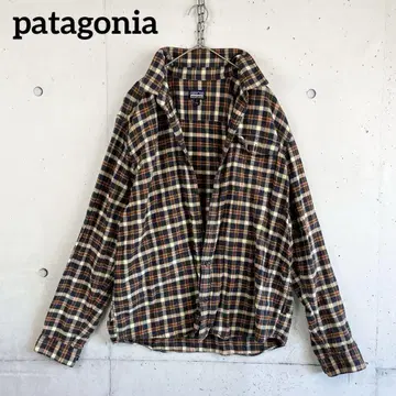 파타고니아 체크 셔츠 L 오가닉 코튼 VINTAGE