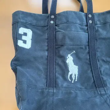 RALPH LAUREN 블랙 토트백