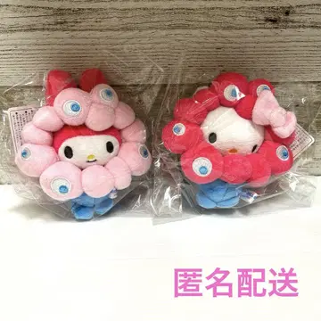 [2개 세트] 엑스포 밧코 밧코 키티 마이멜로디 카라비너 봉제 인형