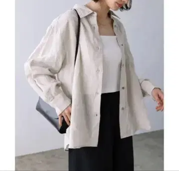 e.n. 베이지 린넨 긴팔 셔츠 M 사이즈