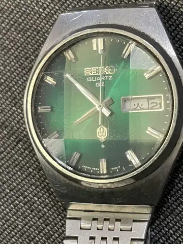 세이코 SEIKO 0923-8020-G 컷 유리 그린 다이얼