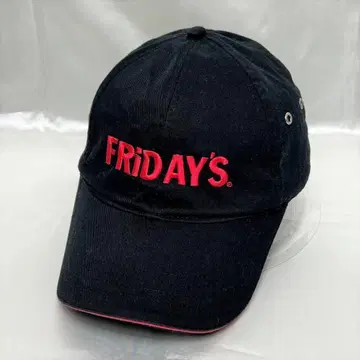 미국 FRIDAY'S 레스토랑 바 자수 로고 6 패널 캡