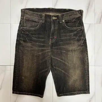 Wrangler 랭글러 블랙 데님 하프 하의 남성용 32 사이즈