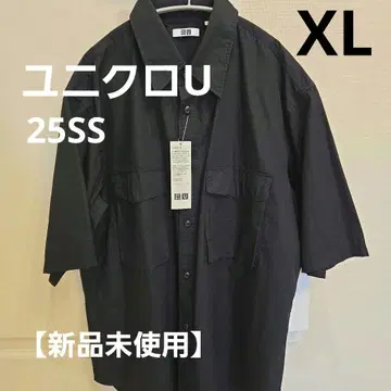 유니클로 U 유틸리티 오버 사이즈 셔츠 블랙 XL