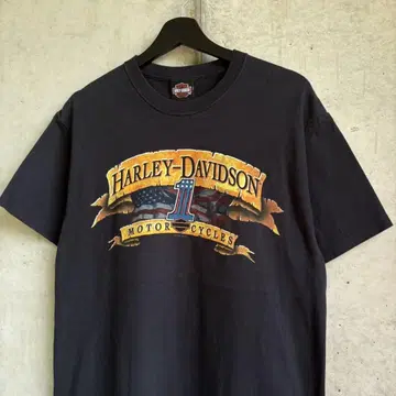 구제 의류 Harley Davidson 할리 모터 사이클 Black