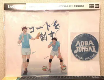 하이큐!! TRAINING MENU 빅 아크릴 스탠드 아오바죠사이 고교