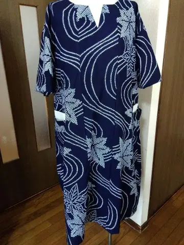 유카타 리메이크 원피스 목화