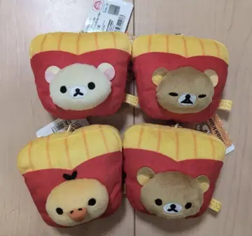 리락쿠마 볼 체인 포함 감자 봉제 인형 4종 컴플리트 상품