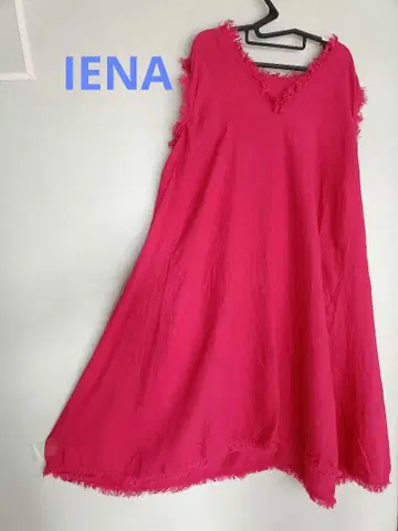 IENA 린넨 원피스 핑크