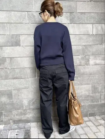 spick&span 스픽 앤 스팬 루즈 베이커 팬츠 34 블랙