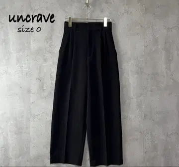 uncrave 언크레이브 벌키 트윌 와이드 팬츠 블랙 size0