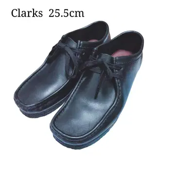 Clarks 클락스 왈라비 가죽 신발 가죽 블랙