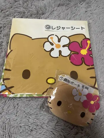 제일복권 키티 레저 시트 얼굴 파우치 세트
