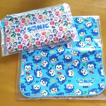 Sonic Friends 타월 손수건 & 스퀘어 파우치