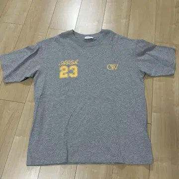 Off-White Abloh 23 그레이 티셔츠