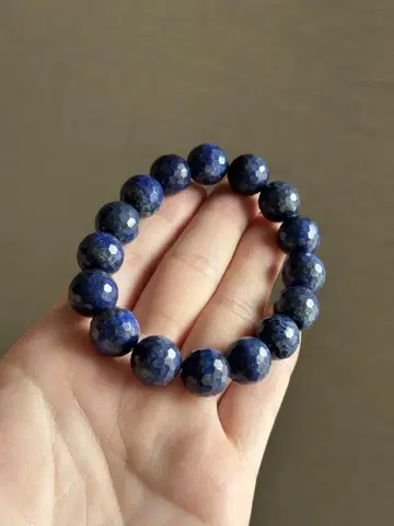 라피스 라줄리 미러볼 컷 12mm 안지름 15~15.5cm
