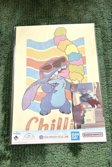릴로 & 스티치 제일복권 느긋하고 한가로운 썸머 포스터 & 엽서 세트