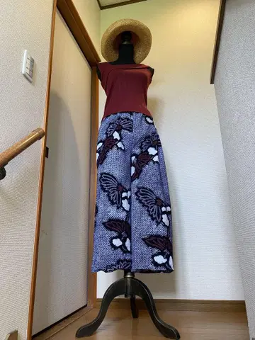 짜기 유카타 리메이크 가우초 팬츠