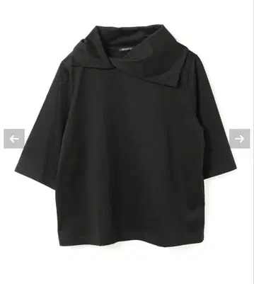 mizuiro ind 드레이프 컬러 풀오버 블랙