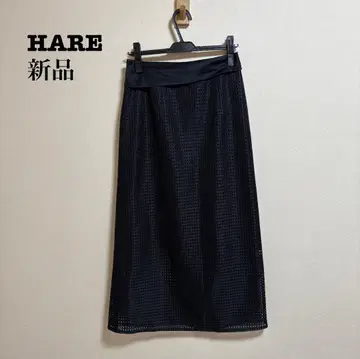 새상품 HARE 아지메 벨트 메쉬 스커트