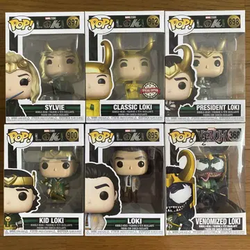 Marvel Loki 피규어 6종 세트