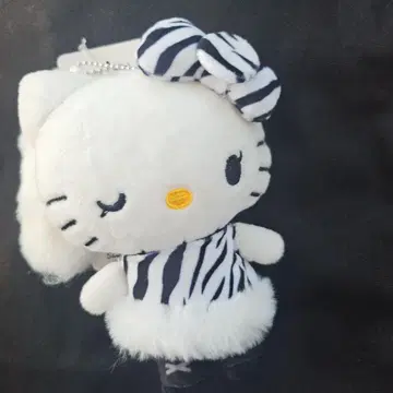 아베일 헬로키티 제브라 패턴 키링