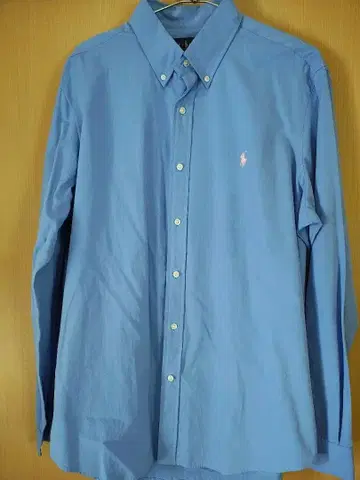 Ralph Lauren 클래식 핏 파랑 긴팔 셔츠