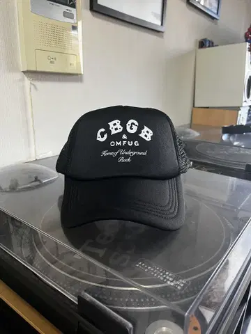 CBGB 트래커 캡 블랙 메쉬 캡