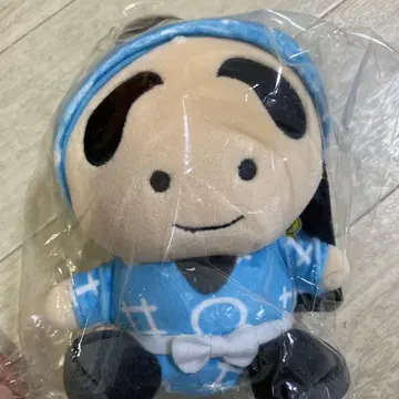 파란색 의류 봉제 인형 약 20cm