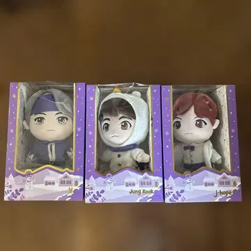 BTS tinytan 정국, 태현, 호비 봉제 인형