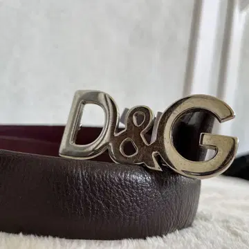 D&G 다크 브라운 가죽 벨트