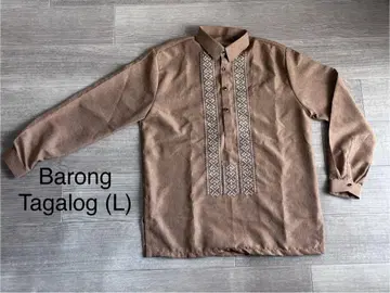 바론 타갈로그 Barong Tagalog Light Brown (L)