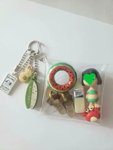 가챠 파우치 바다로 수박 튜브 게 샌들