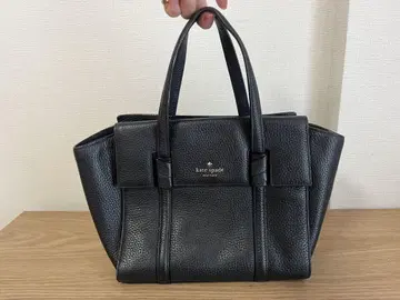 kate spade 블랙 가죽 핸드백