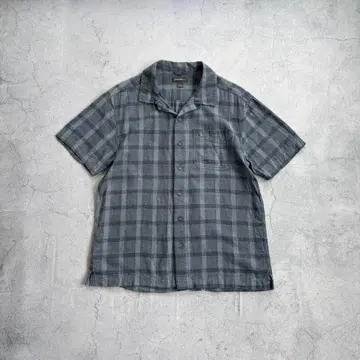 00s cityboy eddie bauer 옴브 린넨 오픈 카라 셔츠