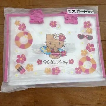 헬로키티 당첨 복권 일광화상 키티 클리어 토트백