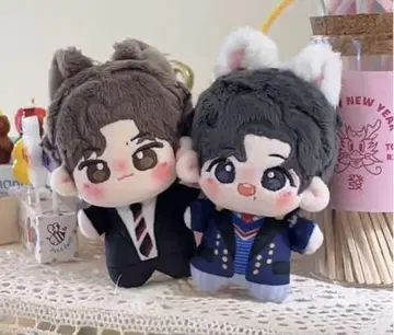 즉시 구매 10cm 왕이보 샤오첸 봉제 인형 페어 0621 난보