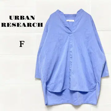 URBAN RESEARCH 어반 리서치 7부 소매 블라우스 F 블루
