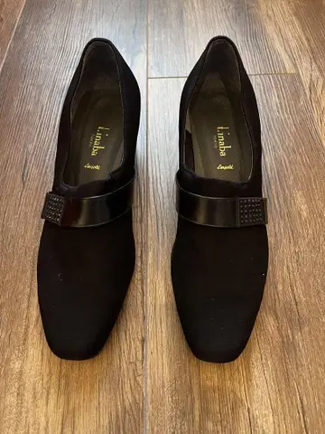 linaba 블랙 스트랩 하이힐 중고 새상품급