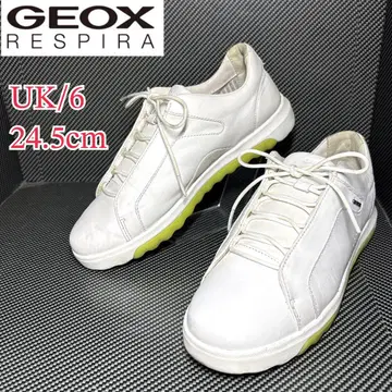 GEOX 제오스 가죽 로우 컷 스니커즈 US6/24.5cm