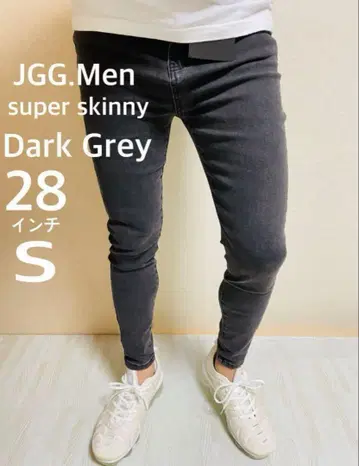 JGG.Men 슈퍼 스키니 팬츠 28인치 다크 그레이 S