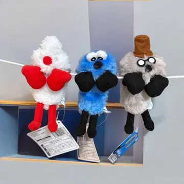 퍼펫 순순 걸이 마스코트 3개 세트