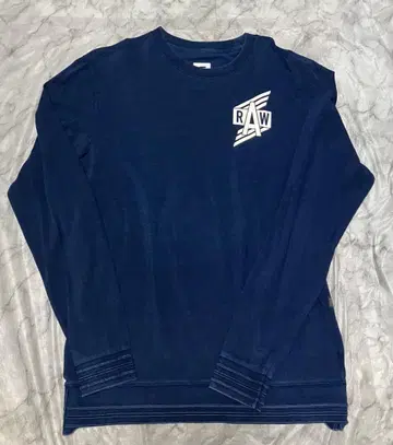 G-STAR RAW 지스타로우 네이비 긴팔 티셔츠 로고 L 사이즈