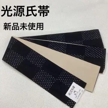 광원기 오비 남성용 오비 미사용 새상품 블랙 베이스에 체크 패턴