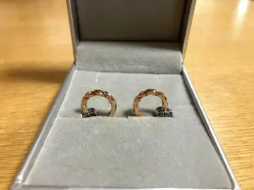 스테인리스 귀걸이 양쪽 귀걸이 핑크 골드 Steelgenic