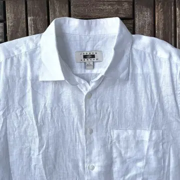 100% LINEN JOSEPH ABBOUD 린넨 화이트 셔츠