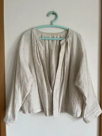 레릴 린넨 노카라 자켓